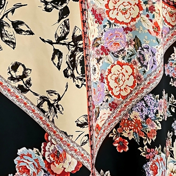 Nwot Anthropologie Fig and Flower Boho Split Bell Longsleeve Blk - Picture 15 of 17